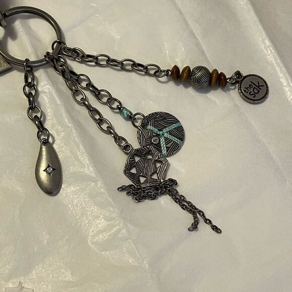 The Sak Sequoia Multi Color Crochet Hobo Striped Medium Boho Handbag - Picture 8 of 11